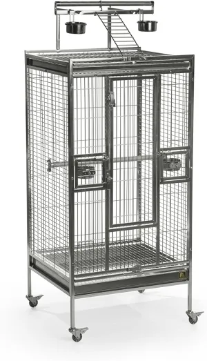 Prevue Pet Products Stainless Steel Play top Bird Cage, Stainless Steel, Medium