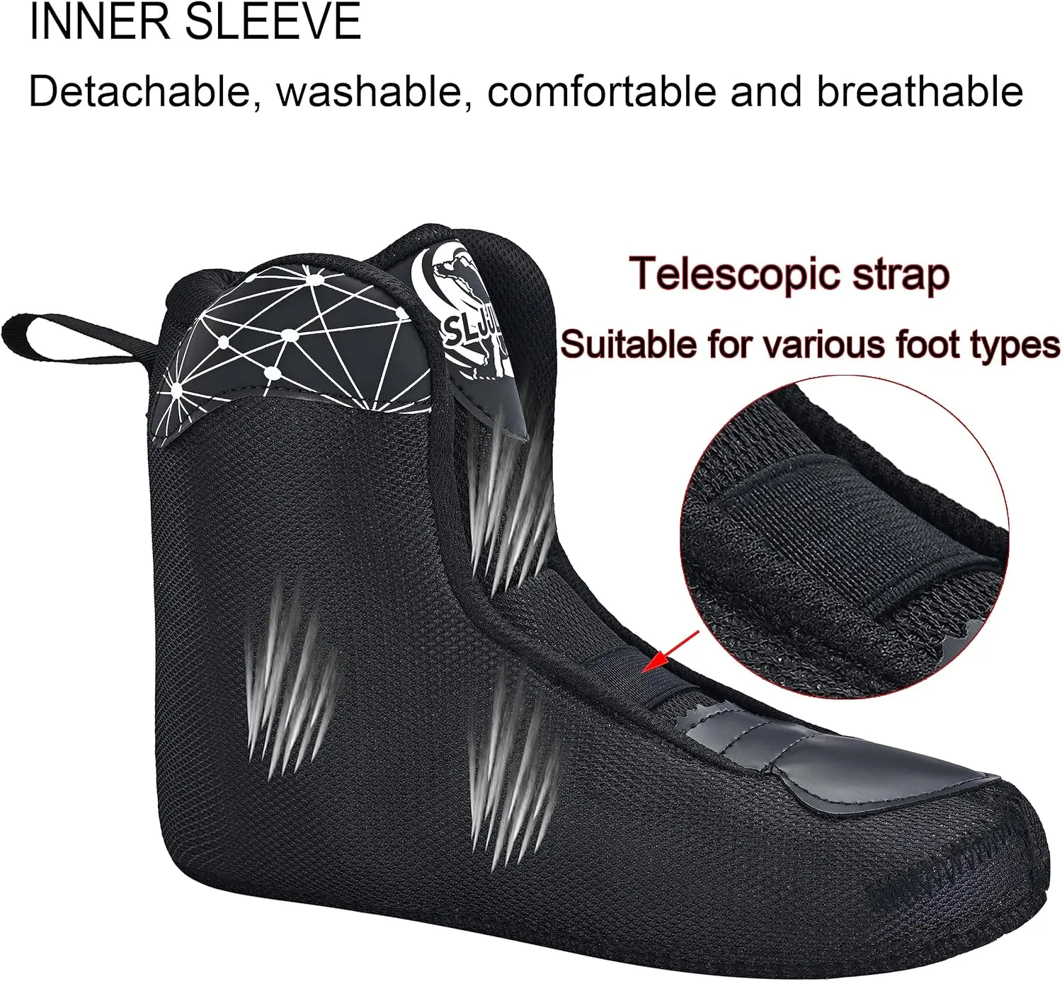 Professional Inline Skates for Men Women, Fitness Roller Skates Adult Male Female, Comfortable Breathable Speed Racing Skates with Washable Lining, Beginner Unisex, Black