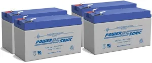 ps-1270 - power-sonic 12v 7ah sla battery - pack of 4