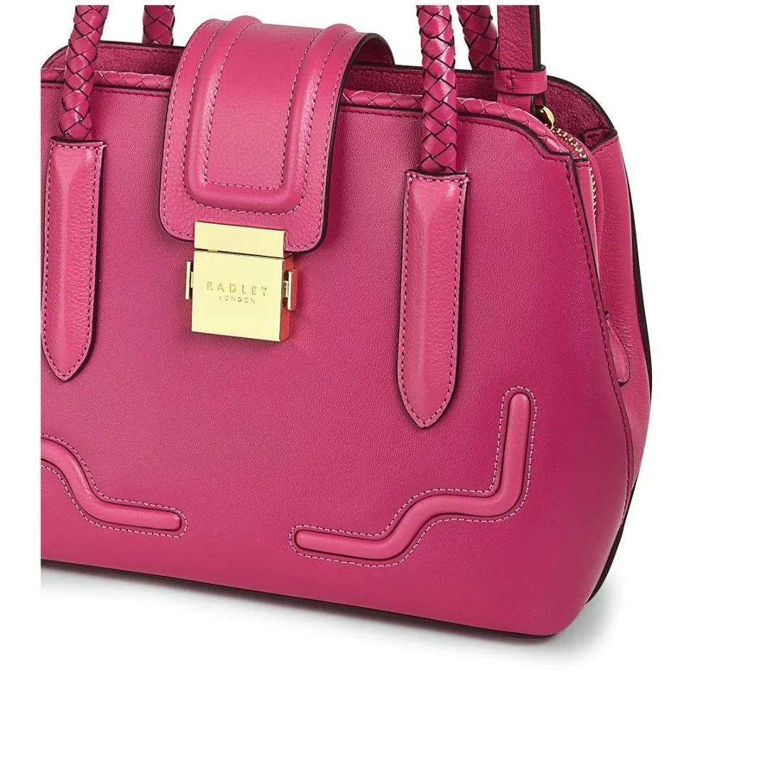 Radley Liverpool Street 2.0 Weave Small Ziptop Multiway Bag - Coulis