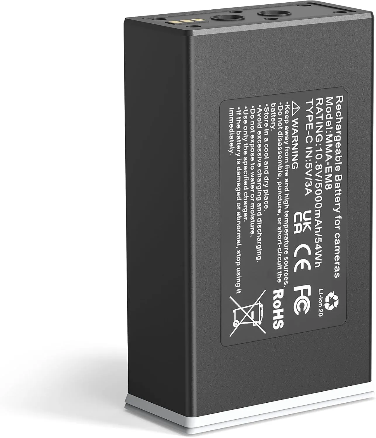 Rechargeable Battery for Moultrie Edge Series Trail Cameras, 5000mAh 54Wh Replacement Battery Pack for Moultrie Edge & Edge Series Hunting Cameras (1pack)