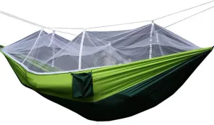 Recreation Portable Outdoor Hammock with Mosquito Net Camping Hanging Bed Swing Double Chair Hanging Bed Bearing Capacity Reaches 300kg Gifts for Hikers