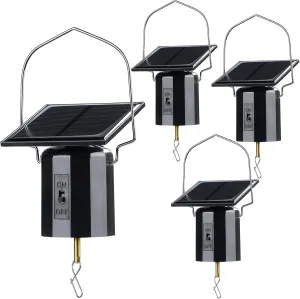Reginary 2 Pcs Solar Powered Wind Spinner Motor Small Solar Energy Hanging Rotating Motor Revolving Wind Chime Spinner Motor for Wind Chime Sun Catchers Display Patio Garden Lawn Outdoor Decoration