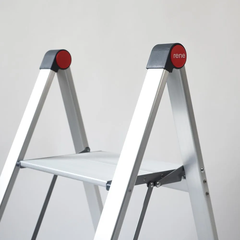 RENE Hashigo Ultra Slim 3-Step Stool (Silver)