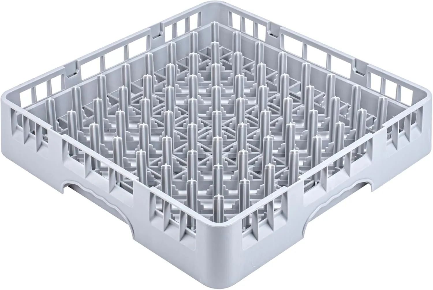 Restaurantware-Clean Tek Professional Peg Rack, 1 Heavy Duty Tray Rack for Dishwashing - Durable, Long-Lasting, Gray Polypropylene Dish Rack, All Purpose, Ideal for Plates, Trays, and Bowls