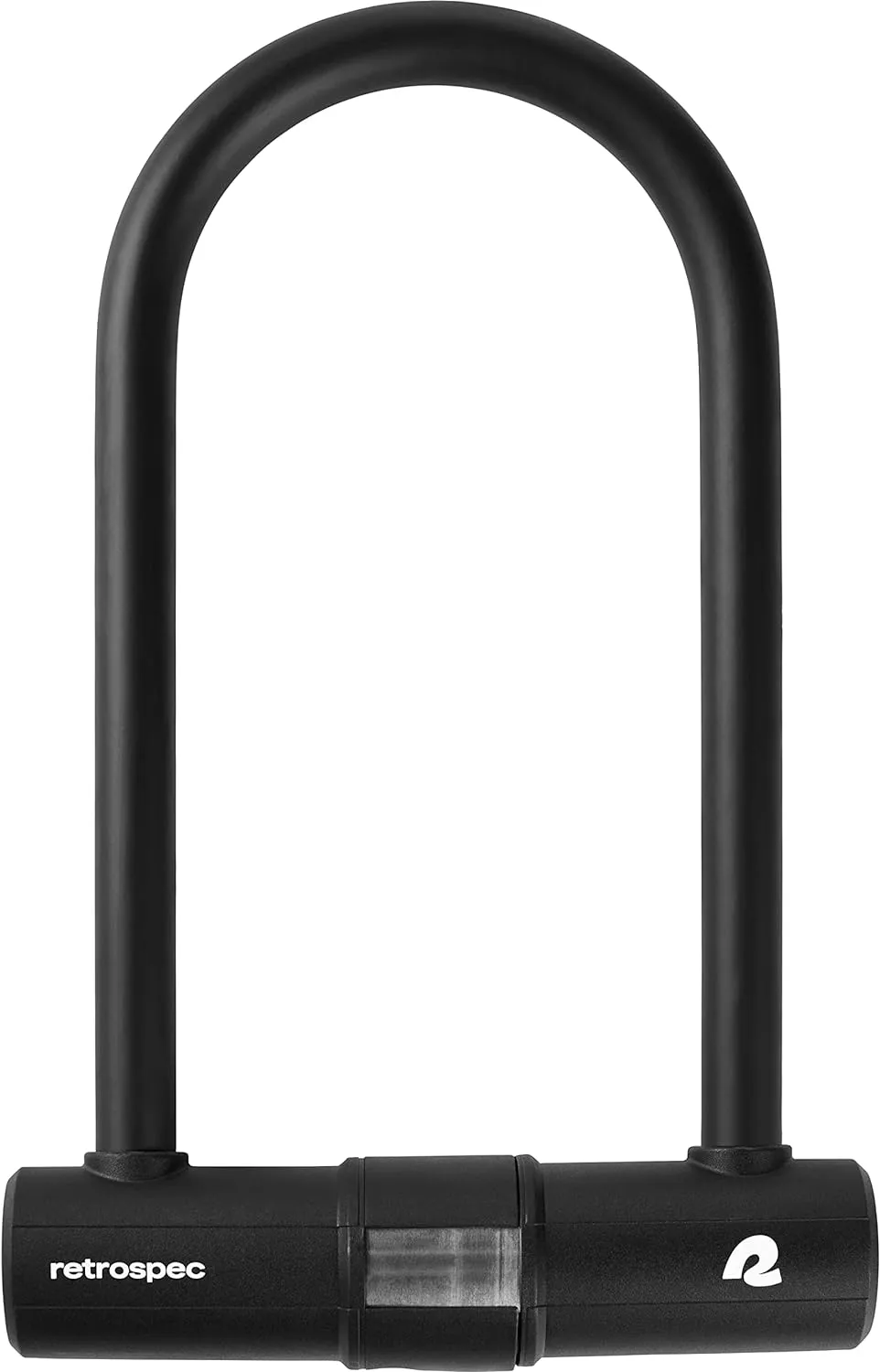 Retrospec Lookout U-Lock Bike Lock with 4Ft Security Cable, Heavy Duty Anti-Theft Bicycle Lock with 14mm Shackle, Pick Resistant & Secure Anti-Rotation Design