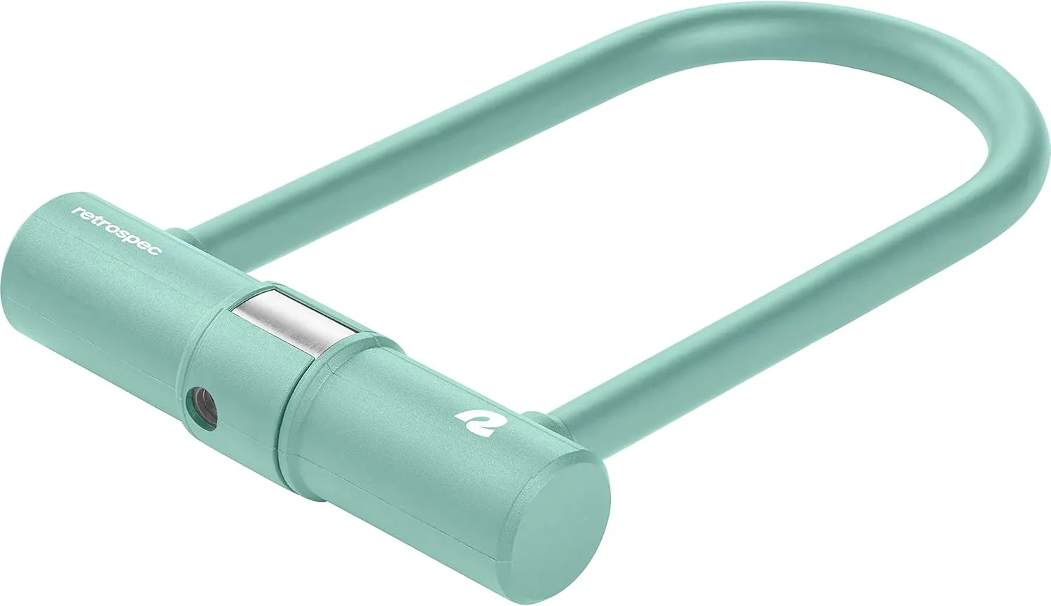 Retrospec Lookout U-Lock Bike Lock with 4Ft Security Cable, Heavy Duty Anti-Theft Bicycle Lock with 14mm Shackle, Pick Resistant & Secure Anti-Rotation Design