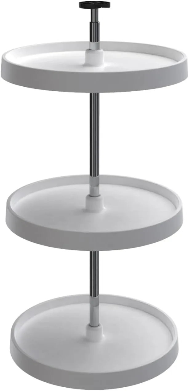 REV-A-SHELF Value Line Polymer Full-Circle 3-Shelf Lazy Susans for 33" to 36" H Corner Wall Cabinets