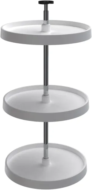 REV-A-SHELF Value Line Polymer Full-Circle 3-Shelf Lazy Susans for 33" to 36" H Corner Wall Cabinets