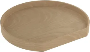 REV-A-SHELF Wood D-Shaped Lazy Susans Shelf for Corner Wall Cabinets