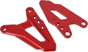 Rider Foot Peg Heel Guard Plates Motorcycle Footrest Pedal Protector Compatible with Kawasaki NINJA400 Z400 NINJA 400 500 NINJA e-1 Z e-1 Z 7 HYBRID
