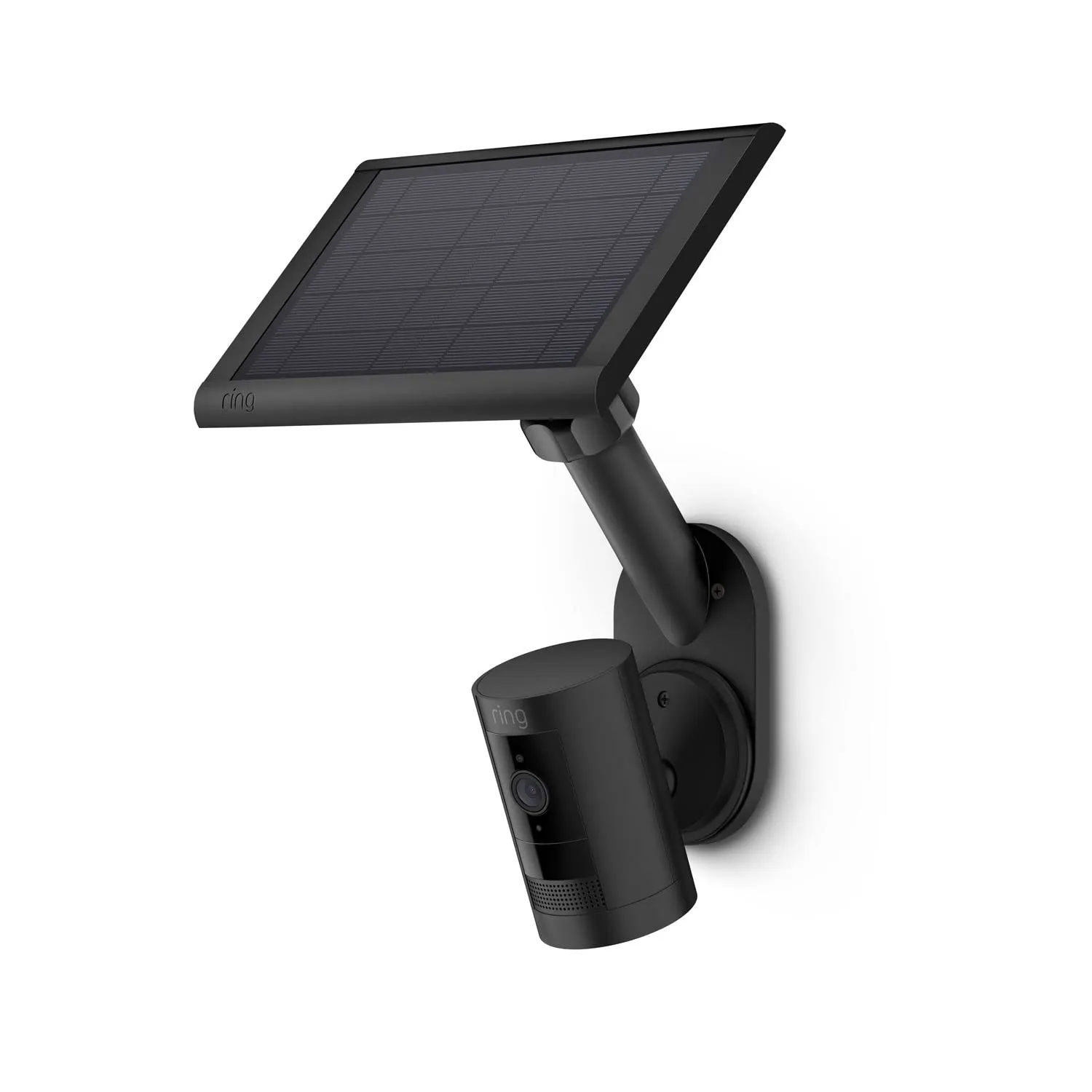 Ring Wall Mount for Cameras and Solar Panels, Black