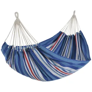 Rootz Outdoor Rod Hammock - Travel Hammock - Camping Hammock - Comfortable Cotton & Polyester - Easy Transport with Carry Bag - 310cm x 150cm - Supports Up to 180kg