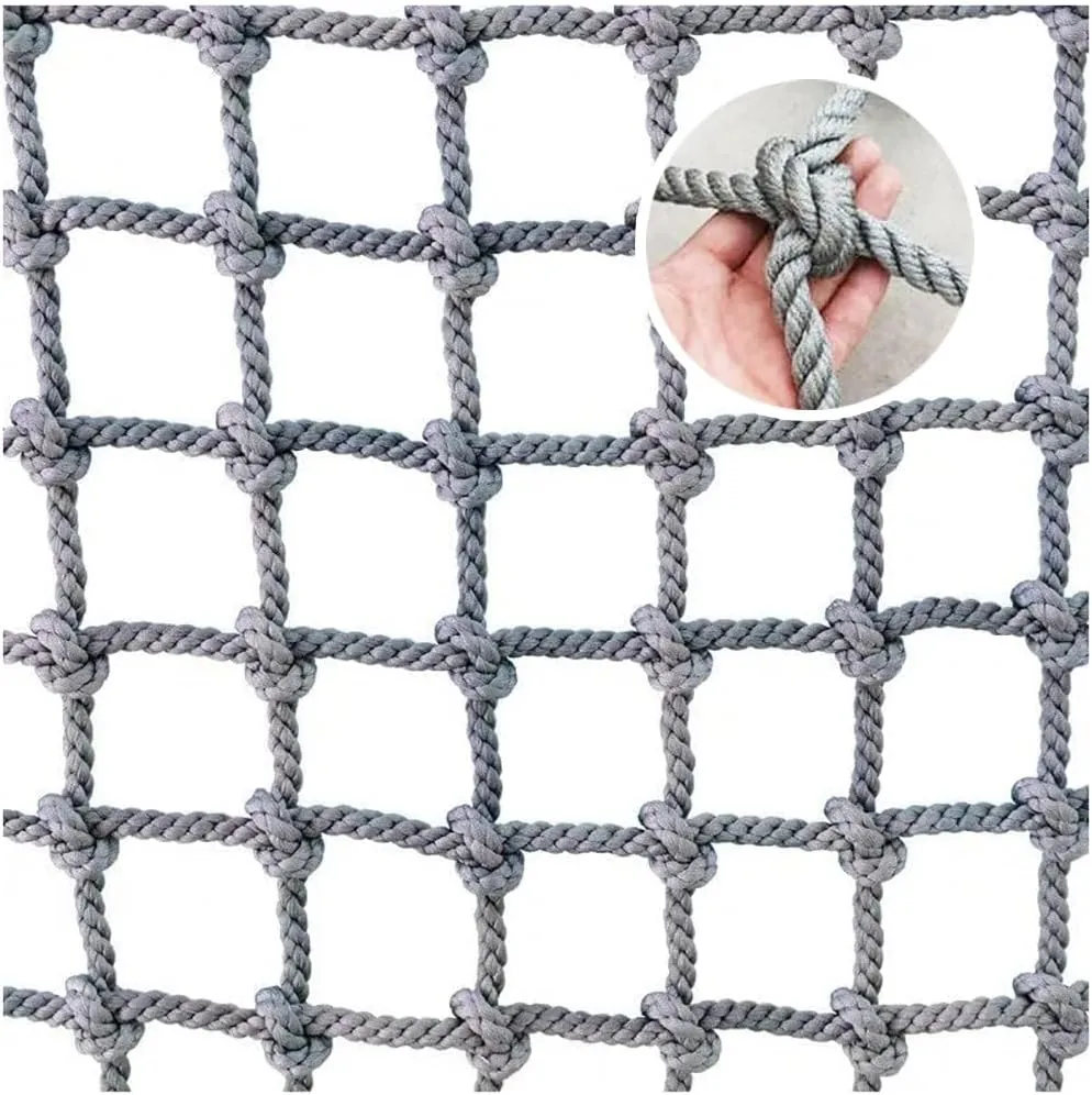 Rope Net Climbing Net for Kids Adult Playground Tree Nylon Play Giant Mesh Heavy Duty Cargo Toddler Climbing Climb Net Netting Nets for Adults Outdoor Swing Set Swingset Ladder Toys(12mm-14cm,1X3m/3.3