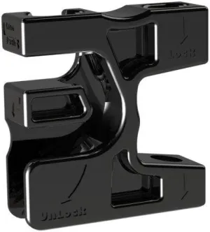 RS Marine Quik Fender (Black) – 2-Pack Fast-Attach Fender Clips | Pontoon Boat Accessories & Boat Dock Gear | No-Knot Boat Bumper Mount for Marine Safety
