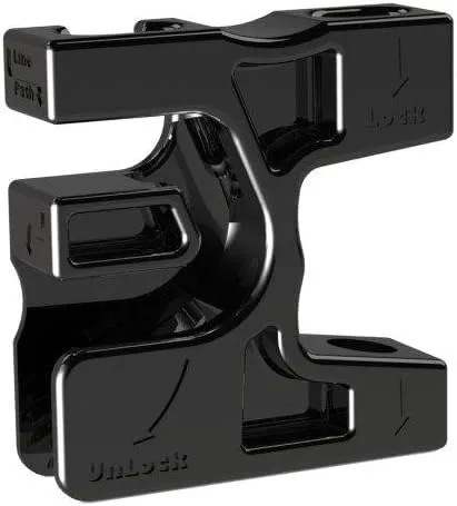 RS Marine Quik Fender (Black) – 2-Pack Fast-Attach Fender Clips | Pontoon Boat Accessories & Boat Dock Gear | No-Knot Boat Bumper Mount for Marine Safety