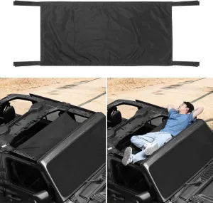 RT-TCZ for Jeep Wrangler Roof Hammock Top Net, Camping Accessories for Jeep Wrangler TJ JK JL Gladiator JT Black