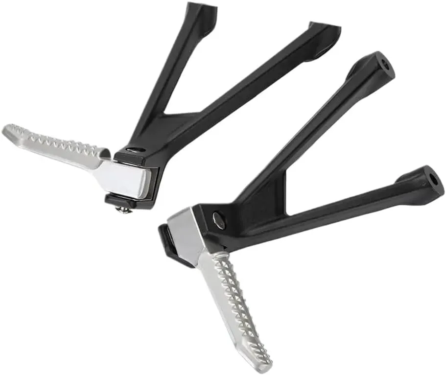 S1000RR M1000RR Motorcycle Rear Footpegs Aluminum Foot Peg Compatible with S 1000 K66 M1000 K67 Passenger Pedal Footrest(Chrome)
