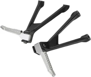 S1000RR M1000RR Motorcycle Rear Footpegs Aluminum Foot Peg Compatible with S 1000 K66 M1000 K67 Passenger Pedal Footrest(Chrome)