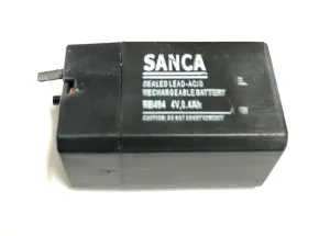 Sanca 4V 0.4Ah Sealed Lead Acid Rechargeable Battery For Mosquito Bat / Toys