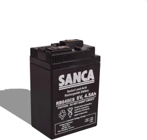 SANCA 6V 4.5Ah maintenance Free Rechargeable Battery (Push type terminals)