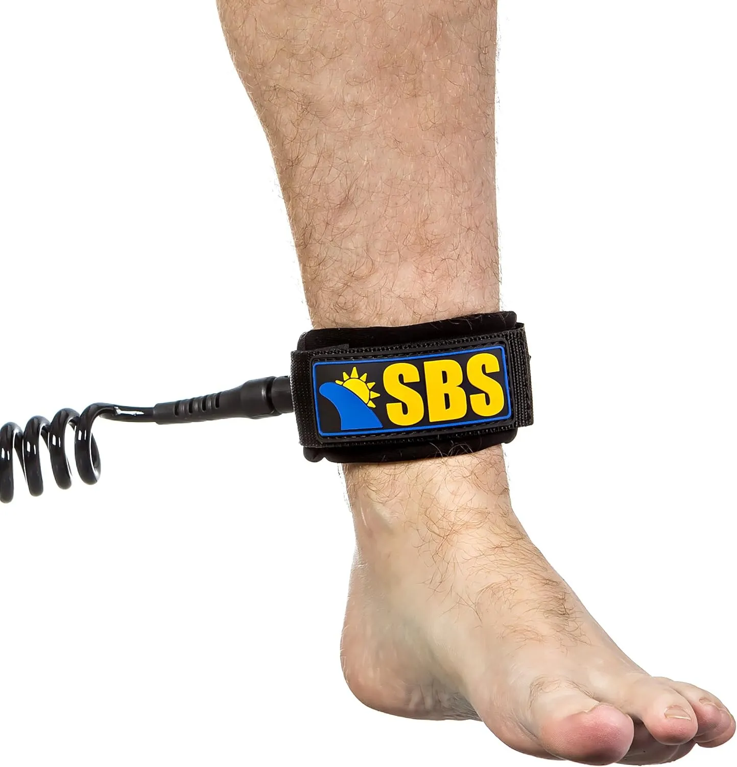SBS 10' Coiled SUP Leash - Guaranteed for Life - Premium Design for Flat & Open Water Stand Up Paddle Board