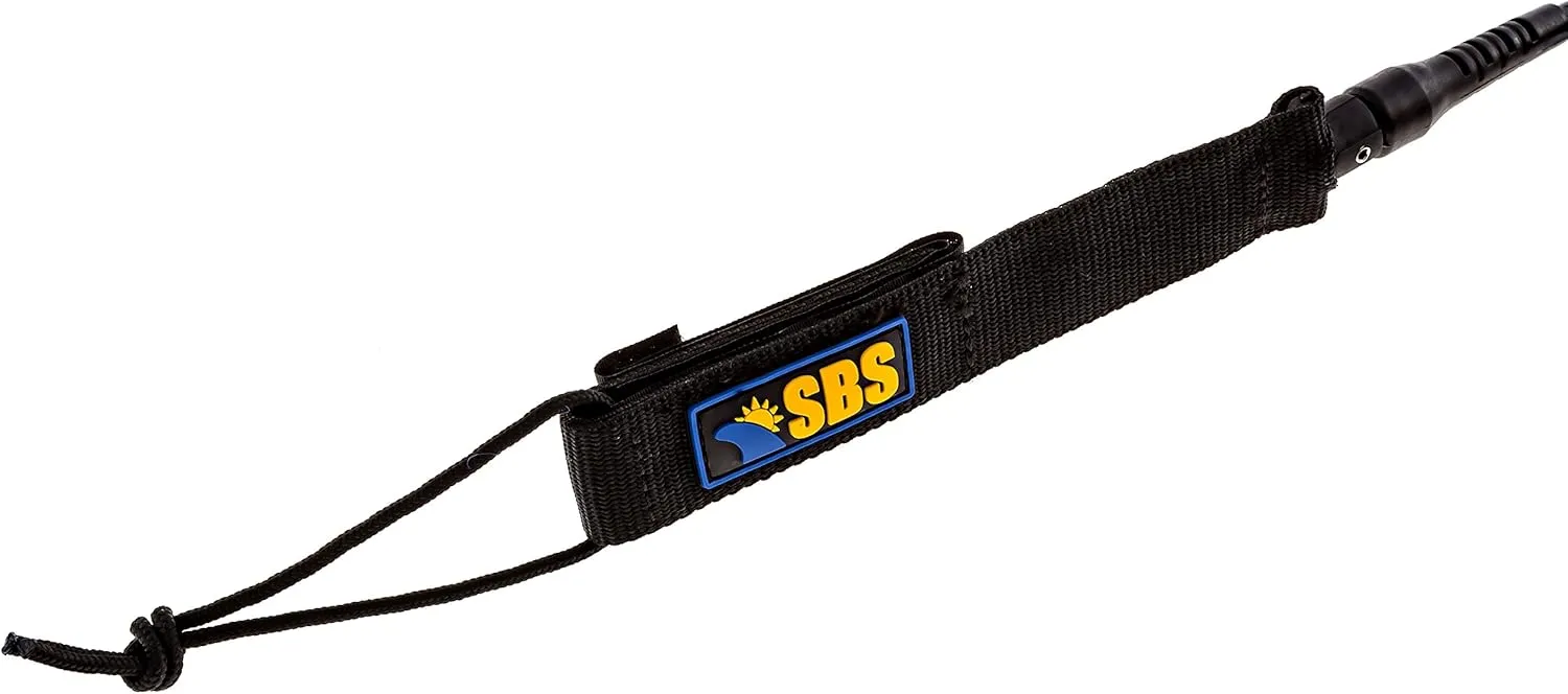 SBS 10' Coiled SUP Leash - Guaranteed for Life - Premium Design for Flat & Open Water Stand Up Paddle Board