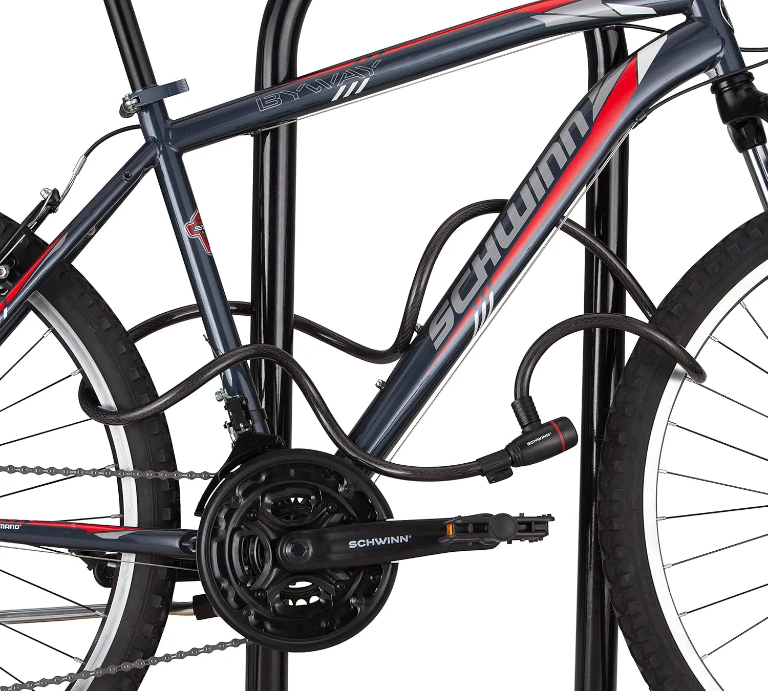 Schwinn Bike Locks, Key Lock U-Lock or Lighted Lock Options, Heavy Duty Anti Theft, Lock for Outdoor Equipment and Bicycle