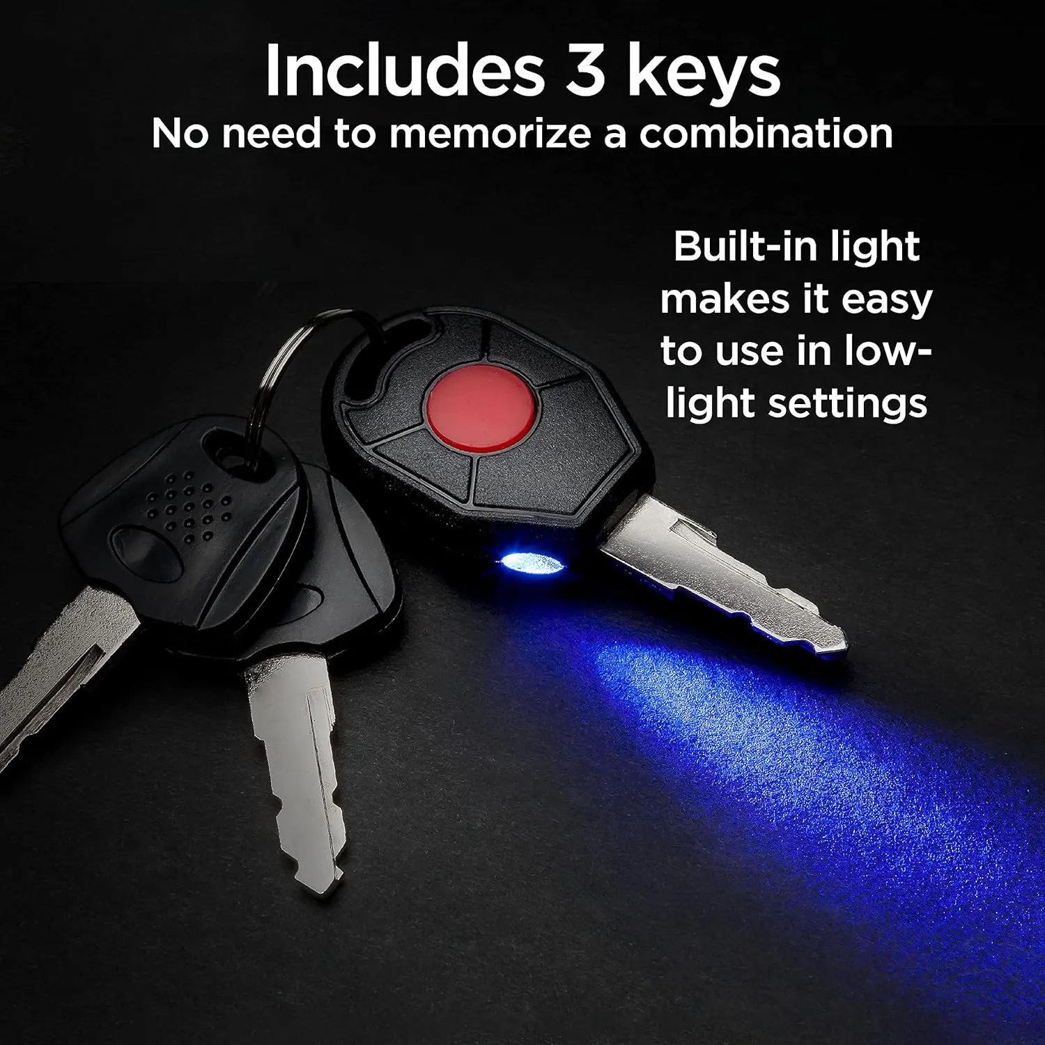 Schwinn Bike Locks, Key Lock U-Lock or Lighted Lock Options, Heavy Duty Anti Theft, Lock for Outdoor Equipment and Bicycle