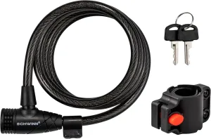 Schwinn Bike Locks, Key Lock U-Lock or Lighted Lock Options, Heavy Duty Anti Theft, Lock for Outdoor Equipment and Bicycle