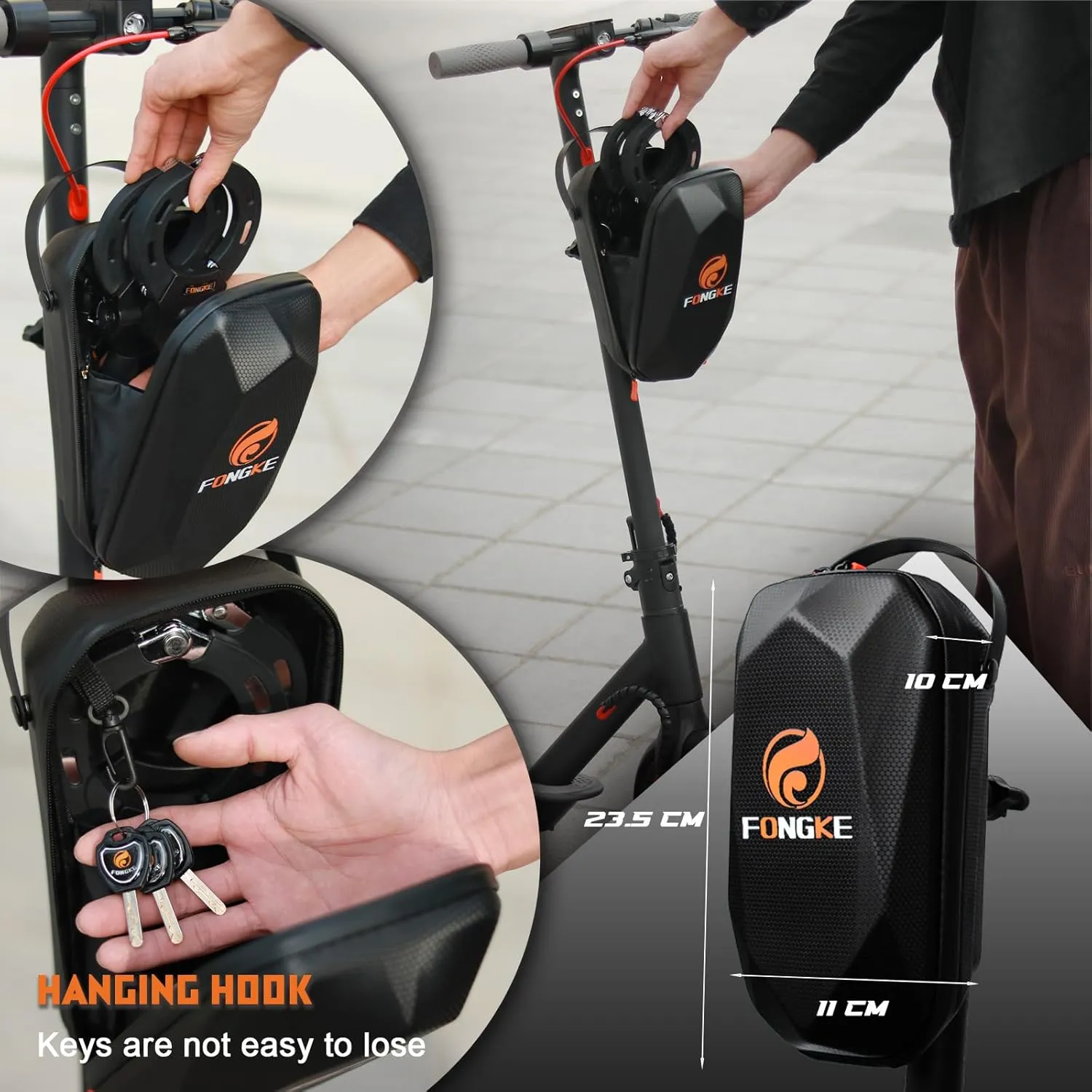 Scooter Lock Anti Theft, Electric Scooter Locks & Waterproof Scooter Bag, Bike Locks Heavy Duty, Security Chain for E Scooter Segway Ninebot, Xiaomi, NIU and Other Electric Scooters…