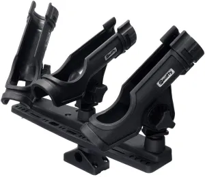Scotty #256 Triple Rod Holder, black, one size