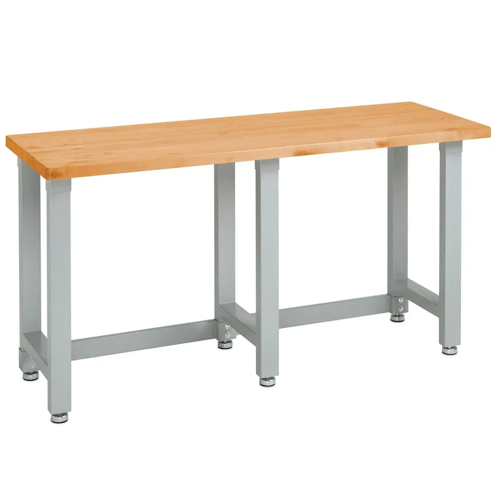 SEVILLE CLASSICS 12 Piece Garage Storage System   Mounting Kit - Timber Top Workbench, Cabinet & Draw Rolling Cabinets