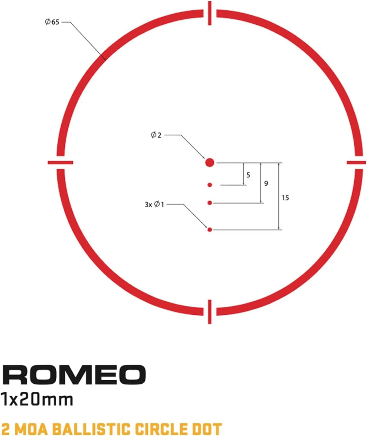 Sig Sauer ROMEO4S 1x 20 mm Tactical Solar Powered Shooting Targeting Waterproof Closed Red Dot Sight