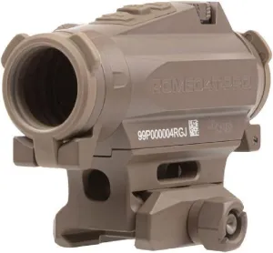 Sig Sauer ROMEO4T-PRO 1x20mm Red Dot Sight - Red Quad Ballistic Circle Dot Reticle, 0.5 MOA, Black/FDE