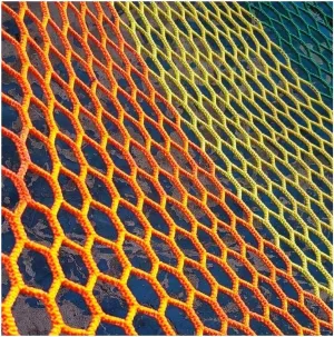 Single Layer Layers Climbing Cargo Net Rope Bridge Net Durable Color Playground Climbing Cargo Net Polyester Double Layers Cargo Net Treehouse net