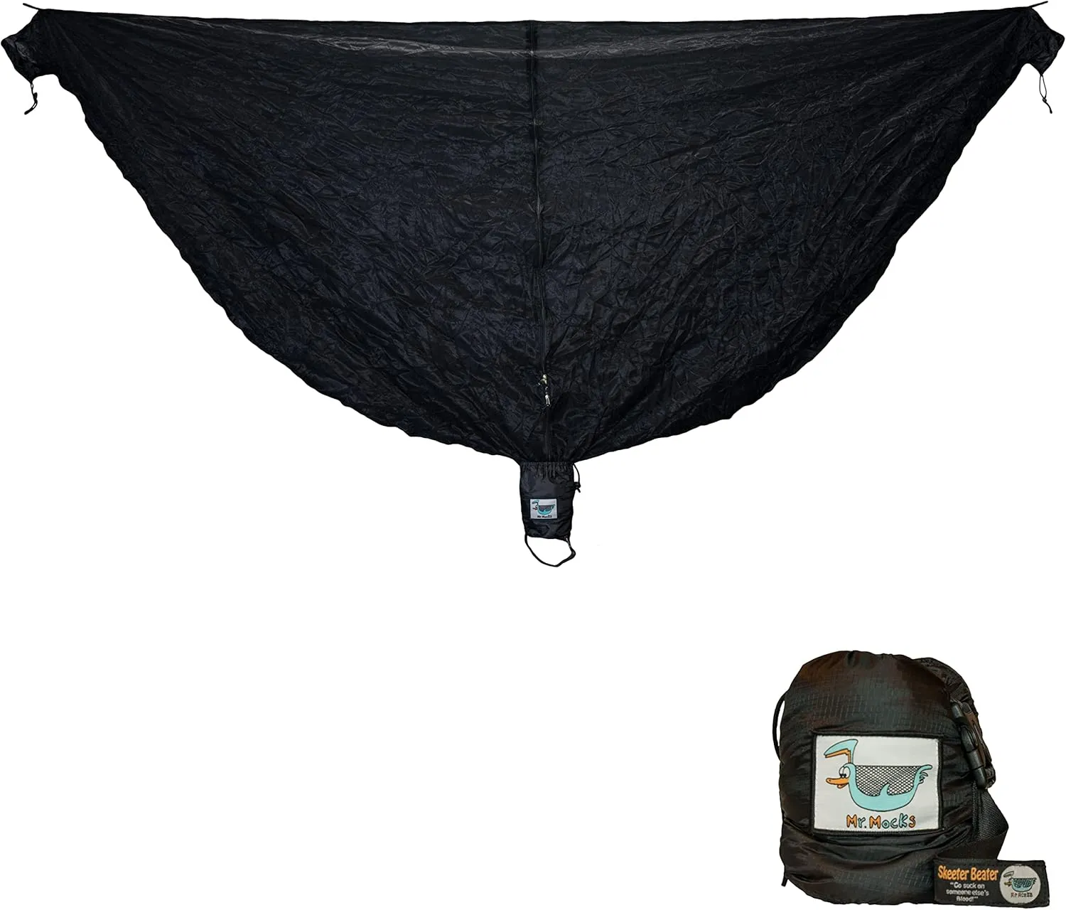 Skeeter Beater | Camping Hammock Mosquito net | Premium Quality Bug net with Waterproof Bag | Mesh Netting w/Double-Sided Zipper | Essential Camping Gear |