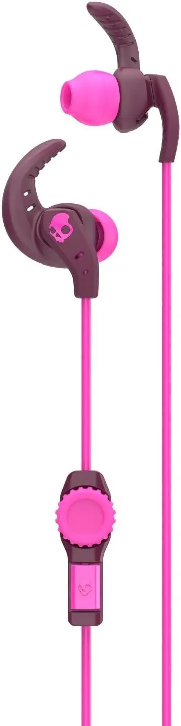 Skullcandy XTplyo In-Ear Sport Earbuds with Mic, Plum/Pink