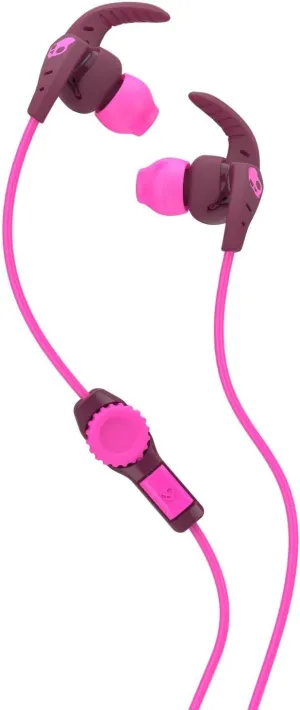 Skullcandy XTplyo In-Ear Sport Earbuds with Mic, Plum/Pink
