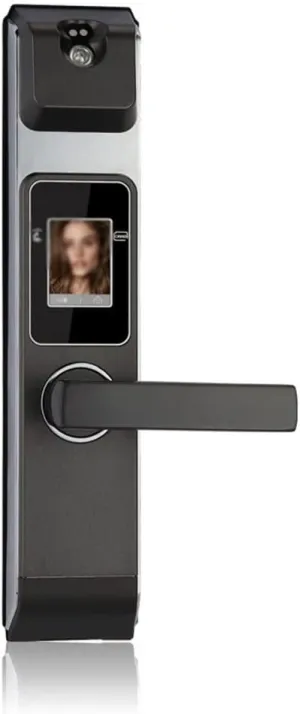 Smart Facial Recognition Door Lock, Electronic Keyless Door Lock,Digital Security Touch Screen Face Smart Door Lock for Home (Color : Left-Pull) (Left Push)