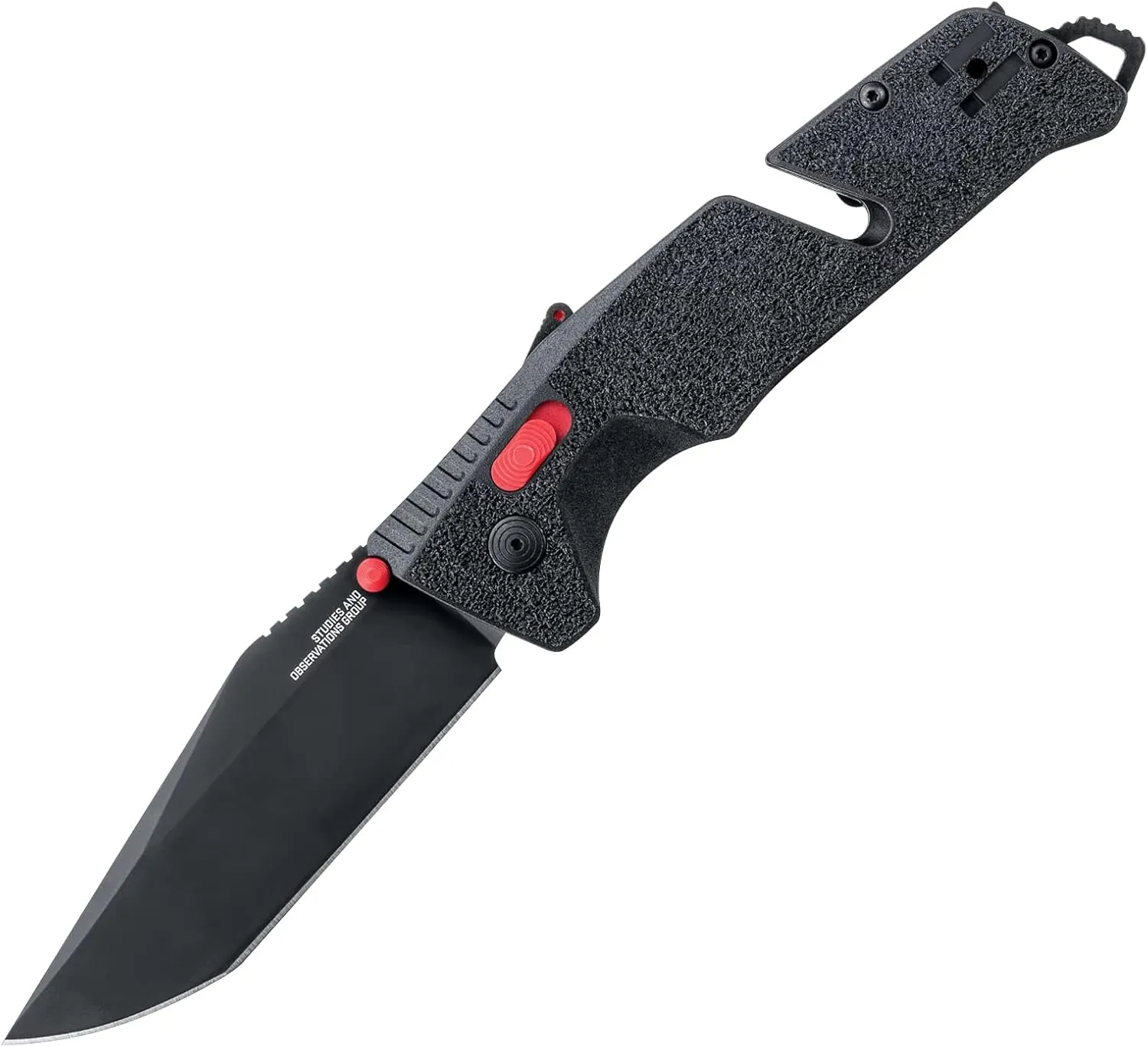 SOG Trident at - Black   Red - Tanto