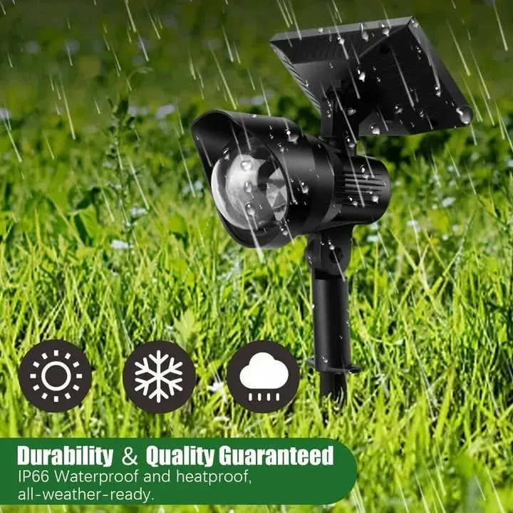 Solar DJ Lights Outdoor LED Focus Garden Light For Home, Pathway Decoration (RGB, Waterproof)