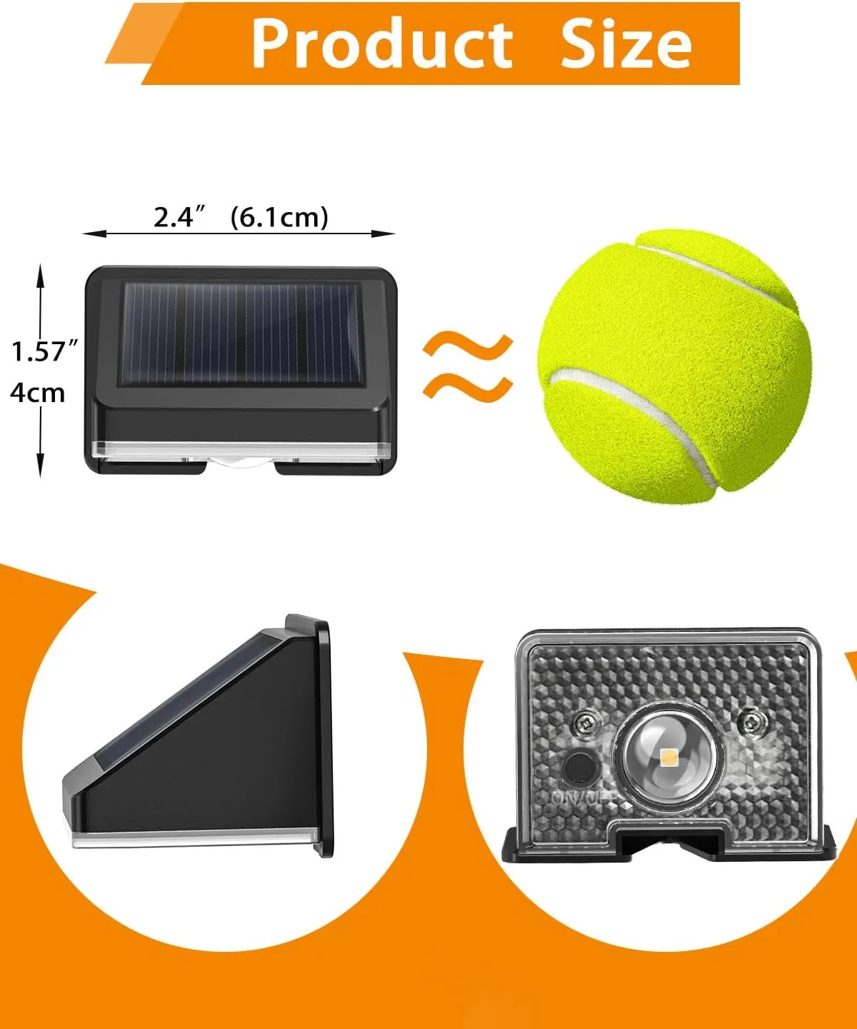 Solar Fence Lights Outdoor 12-Pack | IP67 Waterproof Wall Lights | Dusk to Dawn Auto-On/Off, Easy to Install | Decorative Solar Lights for Deck, Patio, Yard, Step, Garage, Pool (Warm White)