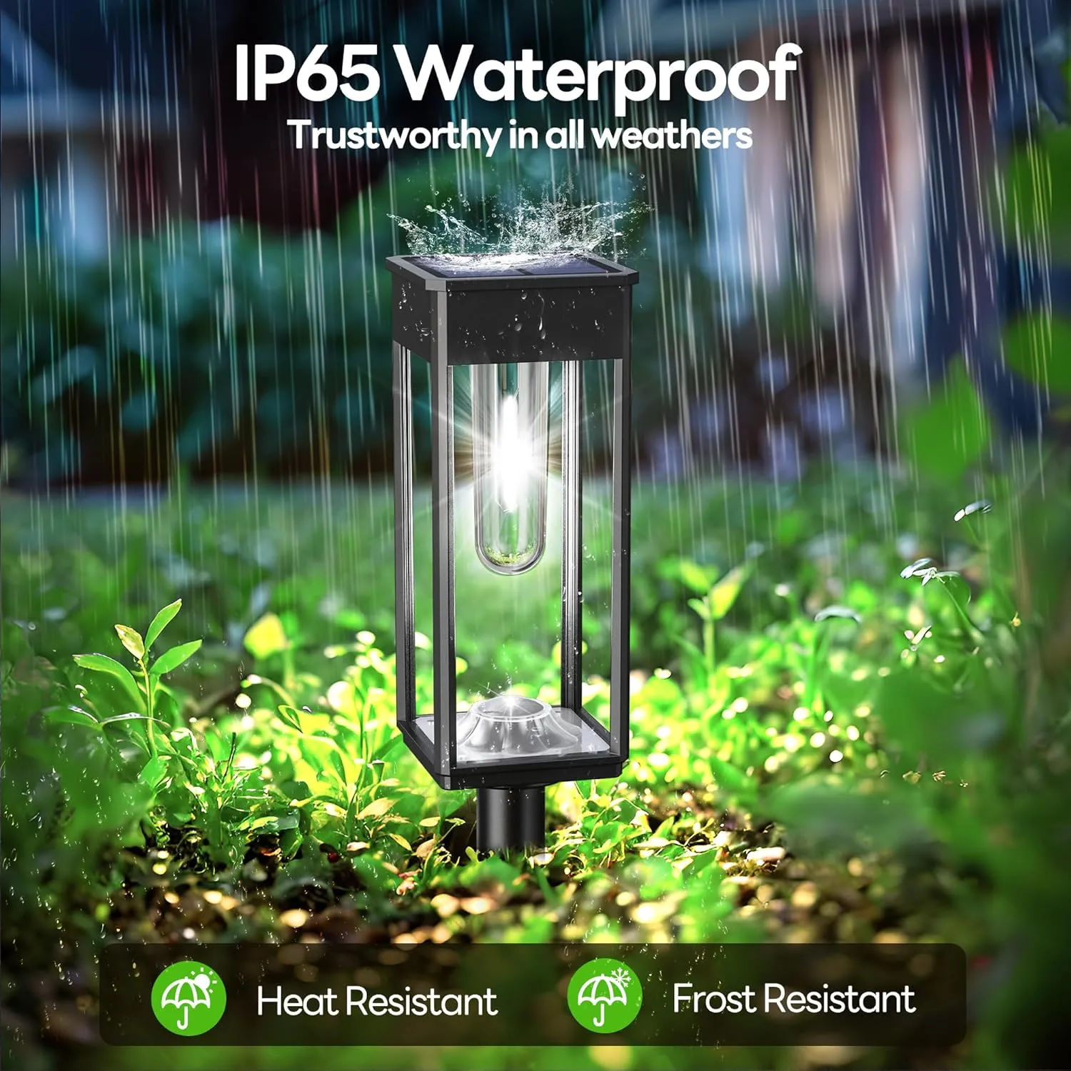 Solar Pathway Lights Outdoor Waterproof, 6 Pack 6500K LED Solar Powered Walkway Lights 12hrs Landscape Light for Yard Lawn Garden Patio Driveway Outside, Cool White