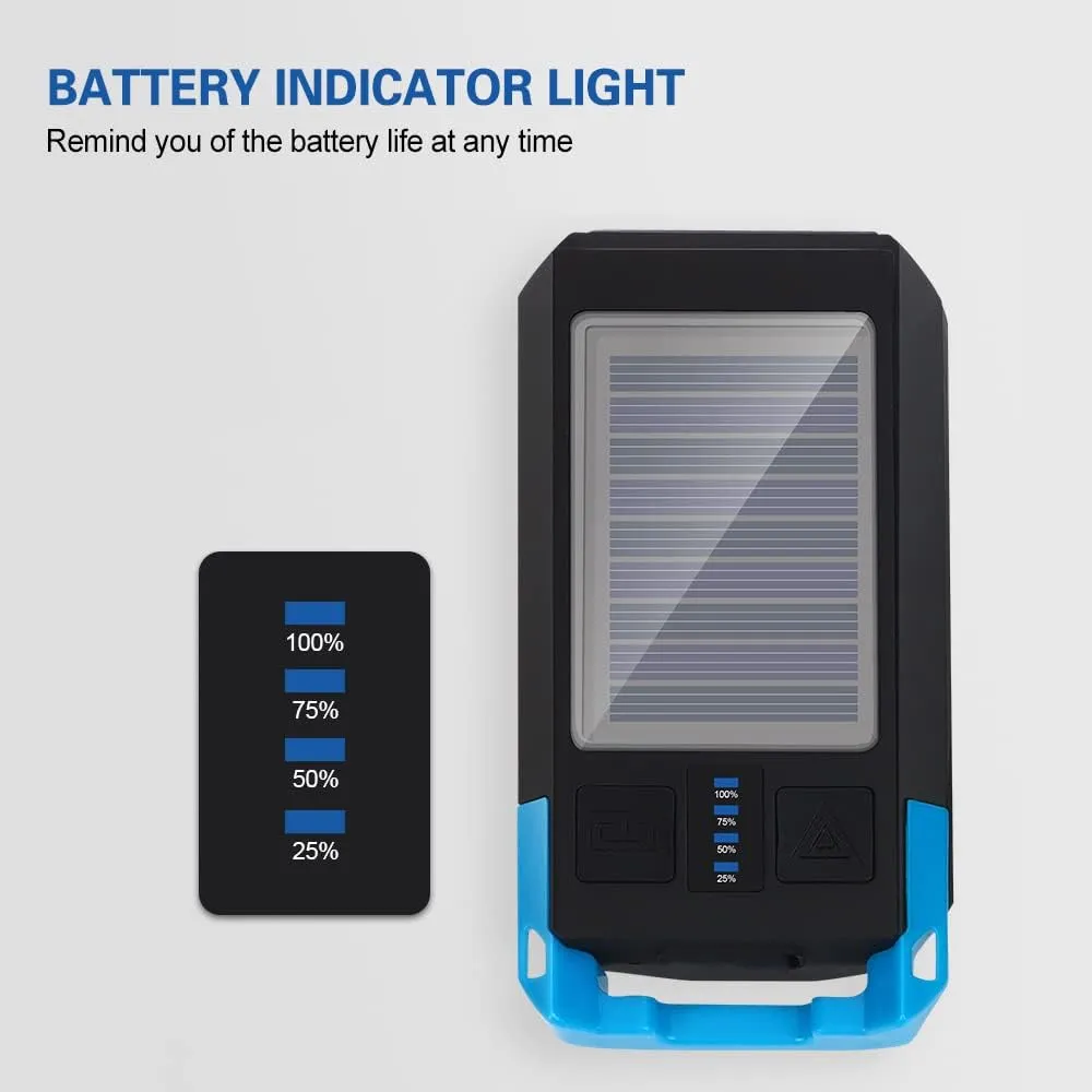 Solar USB Reable Bike Head Front Waterproof Flash Night Riding Lamp with Horn