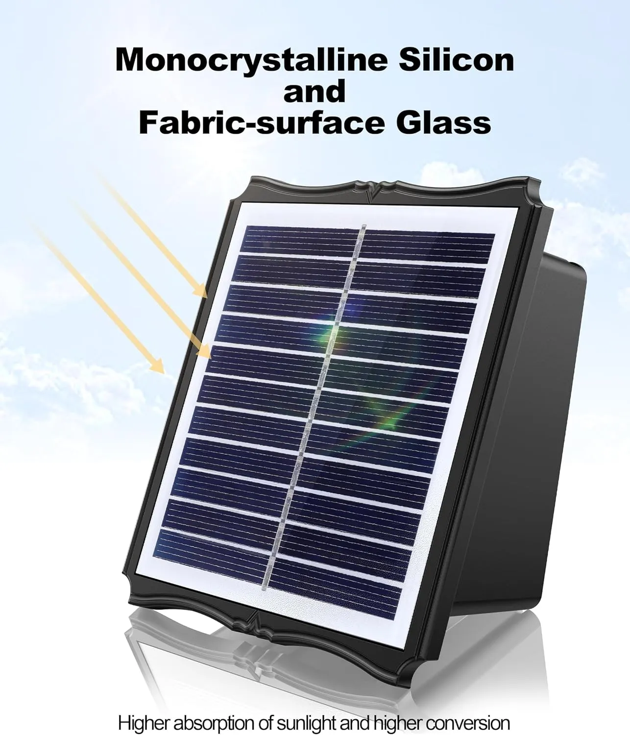 Solar Wall Lights Outdoor 6500K 3000K, 4 Pack 1500mAh Wall Lights Solar Powered, IP65 Outdoor Up and Down Solar Lighting for Wall