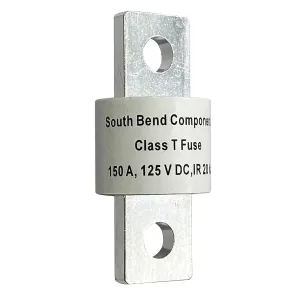 South Bend Components 150A Class T Fast Blow Fuse |150A | 125 Volts | High Current Protection for Marine, RV, Off-Grid Systems, and Battery Banks | Durable Through-Hole Mount Design (150A,1-Pack)