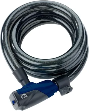 Squire Locks Kilda 15/1800 Integrated Bicycle Cable Lock – Tough Bike Lock – Weatherproof Bike Cable Lock – 1800 mm Locking Length – 15 mm Diameter Steel Cable – Includes 3 Keys
