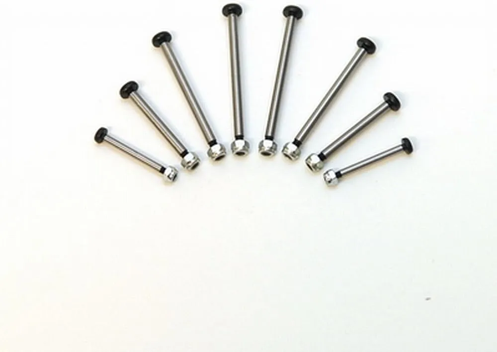 ST Racing Polished Steel Lock-nut Style Hinge-Pin for Traxxas 2WD Electrics
