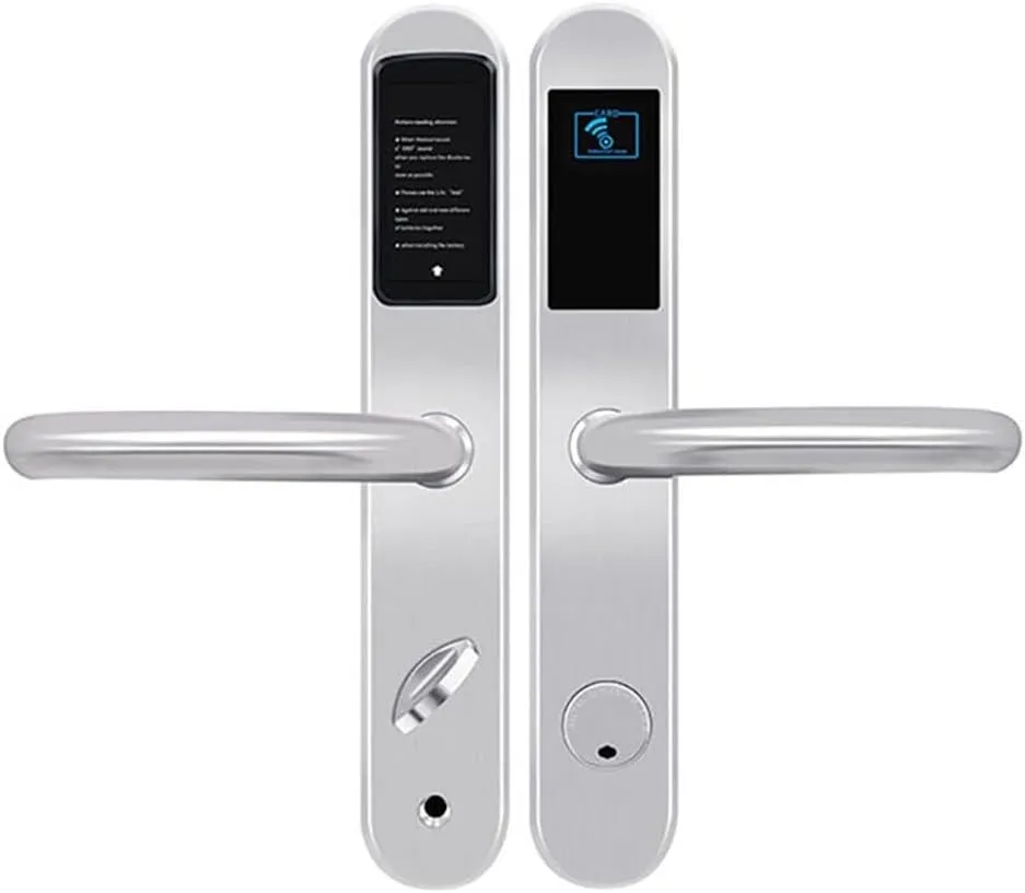 Stainless Steel Card Smart Door Lock Waterproof Electronic Intelligent Door Lock Anti-Rust Hotel System Door Lock